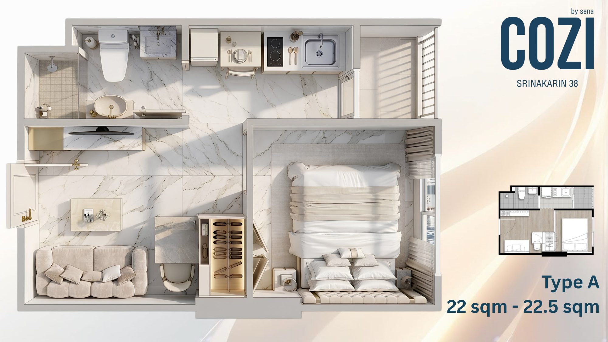 Type A · 22–22.5 sqm