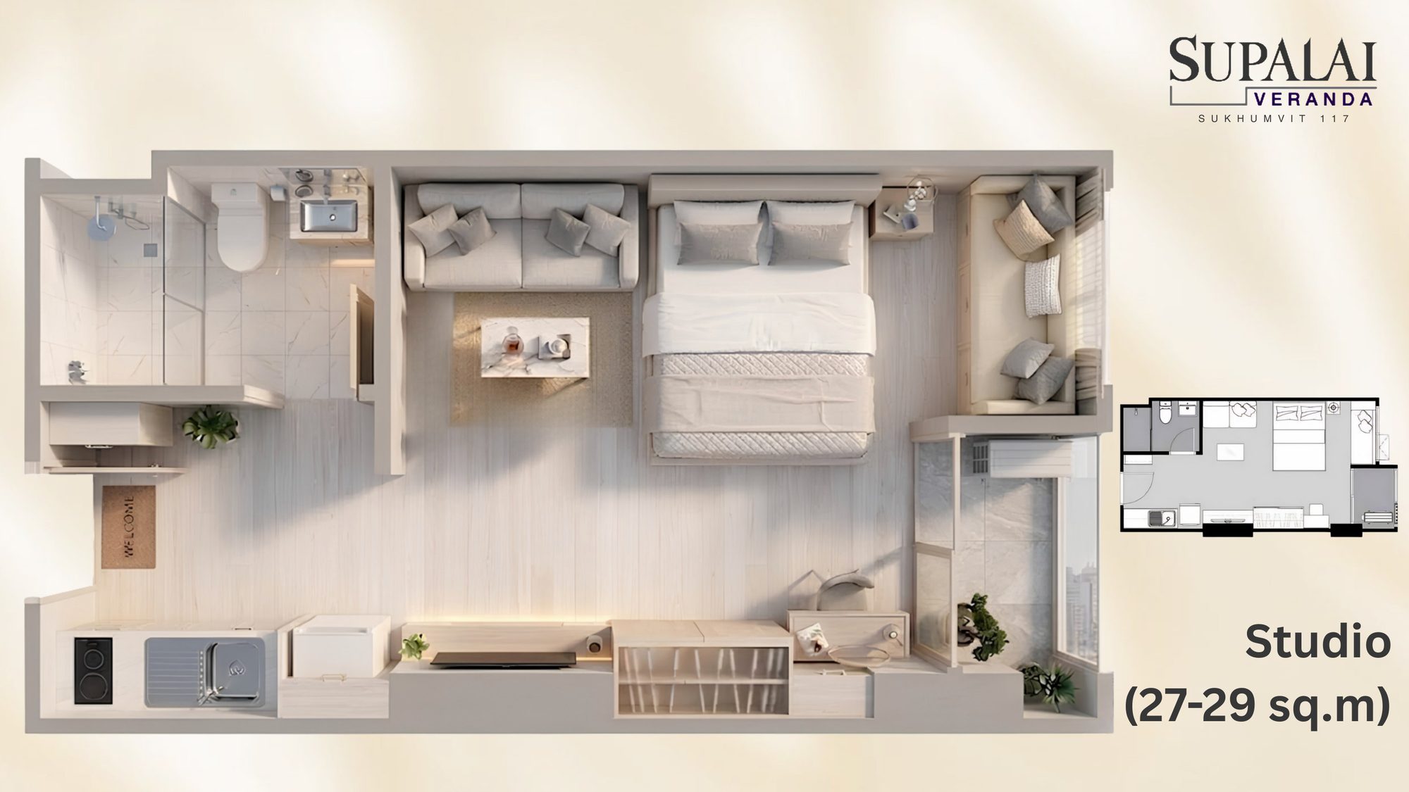 Studio · 27–29 sqm