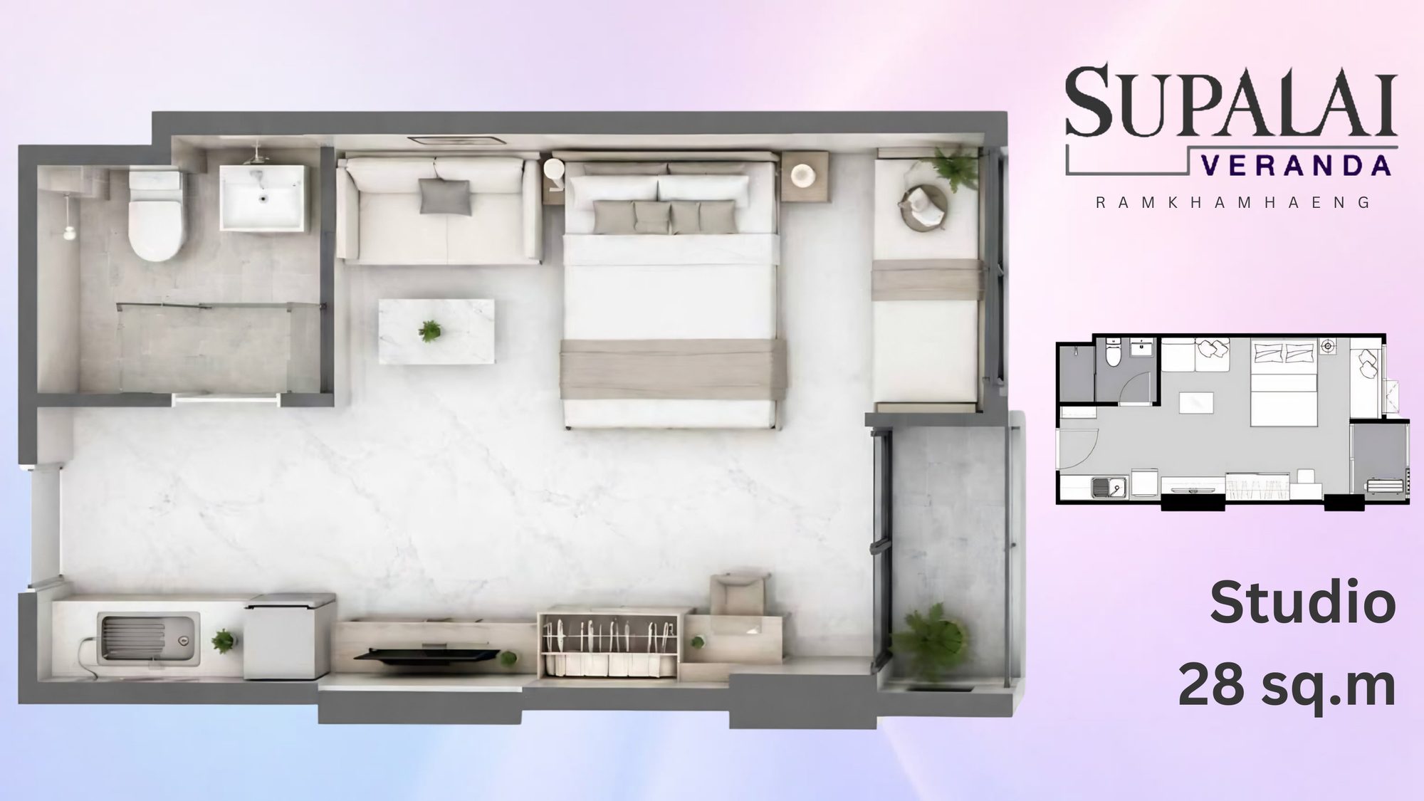 Studio · 28 sqm